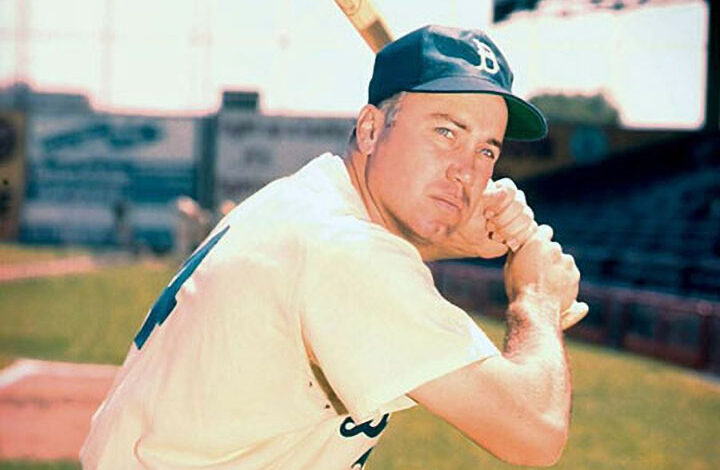 Duke Snider at bat